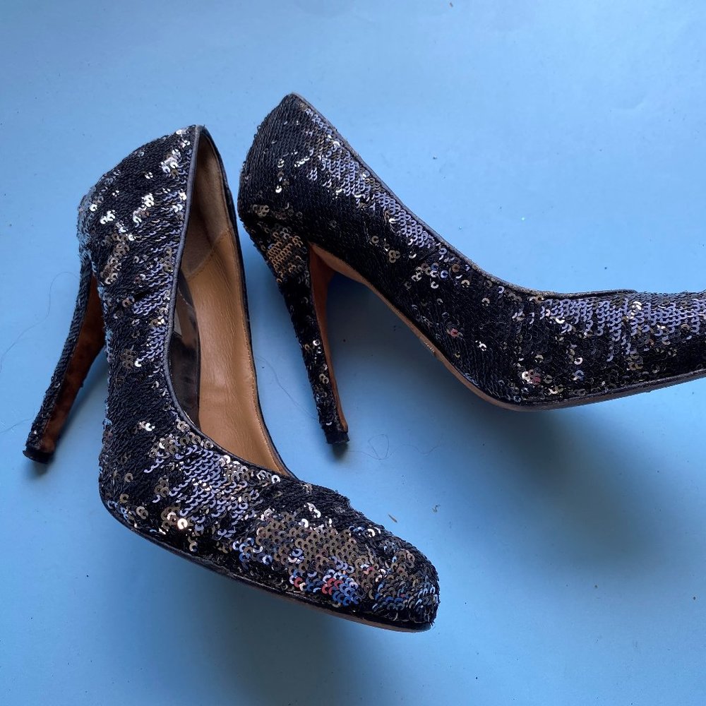 BADLEY MISCHKA  sequined pumps